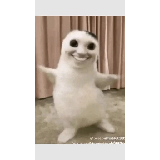 Sticker: Gato con sonrisa aterradora