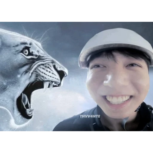 Figurinha: Jungkook e o tigre
