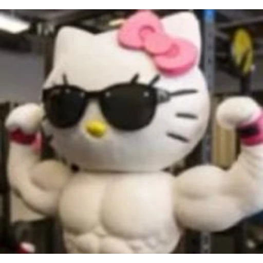 Figurinha: Hello Kitty Marombeira