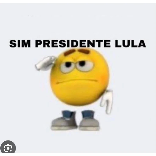 Figurinha: Sim Presidente Lula
