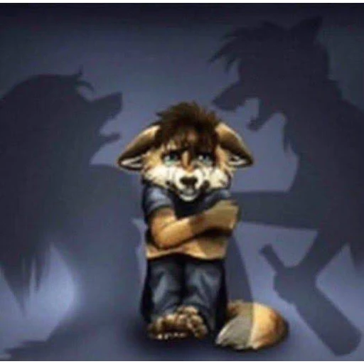 Figurinha: Criança furra triste