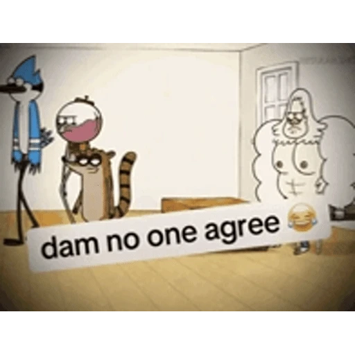 Sticker: Regular Show - No one agrees