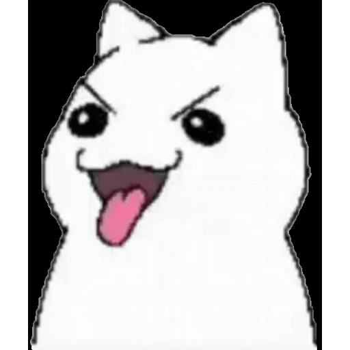 Sticker: Gato blanco animado