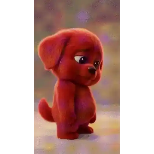 Sticker: Thoughtful puppy Clifford