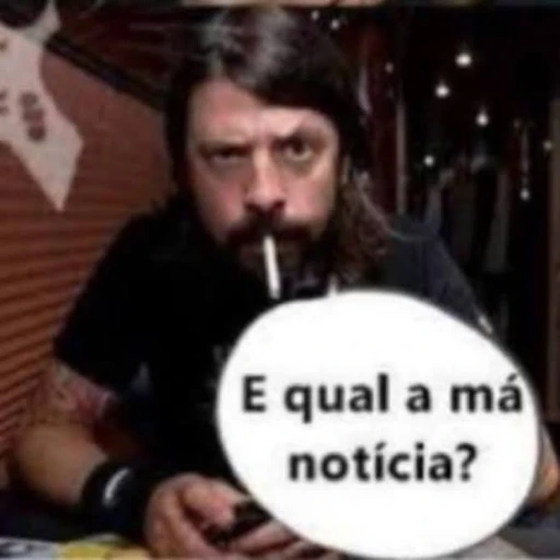 Figurinha: E qual a má notícia?