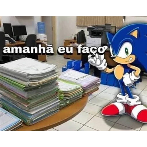 Figurinha: Sonic: Amanhã eu faço