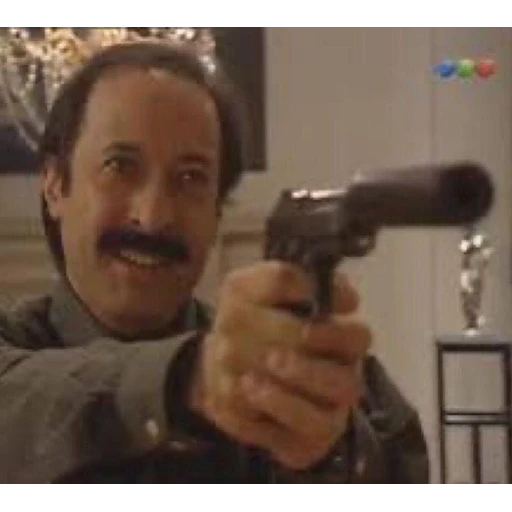 Sticker: Guillermo Francella armed