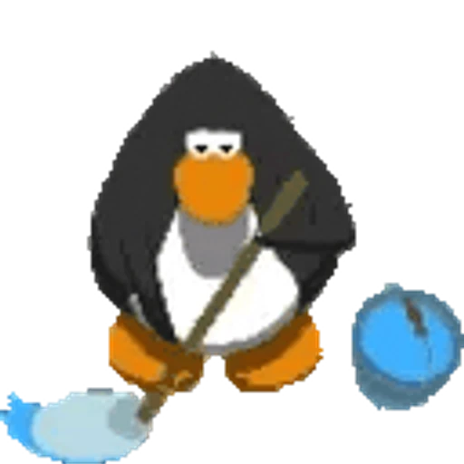 Figurinha: Pinguim Limpador