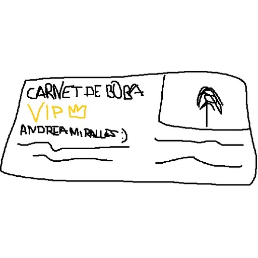 Figurinha: Carnet de Boba VIP Andrea Miralles