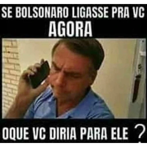 Figurinha: Ligação do Bolsonaro