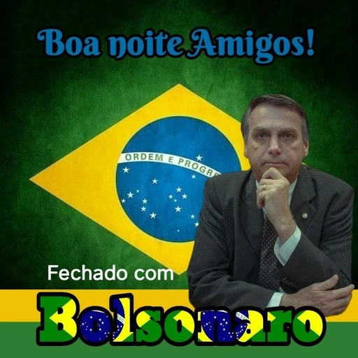 Figurinha: Boa noite, Bolsonaro