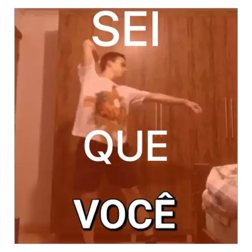 Figurinha: Sei que você