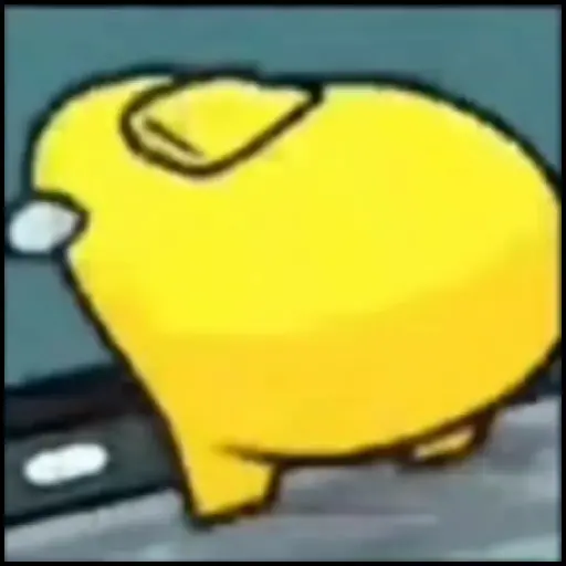 Figurinha: Yellow Blob Wiggling