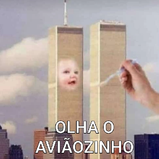 Figurinha: Olha o aviãozinho