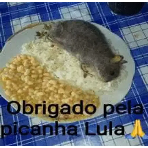 Figurinha: Obrigado pela picanha Lula