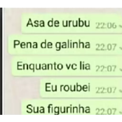 Figurinha: Asa de urubu