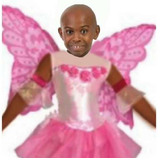 Figurinha: Menino Fada Rosa