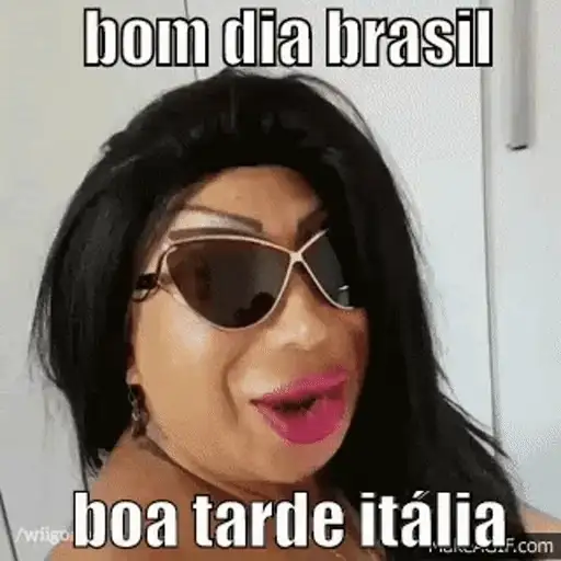 Sticker: Buen día Brasil, buenas tardes