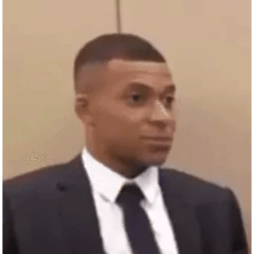 Sticker: Mbappé holding back laughter