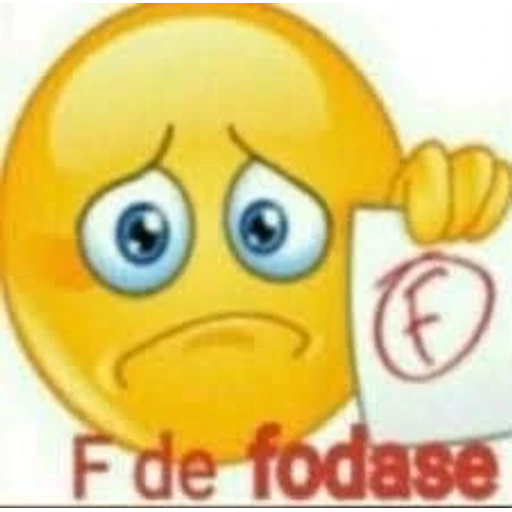 Figurinha: F de fodase