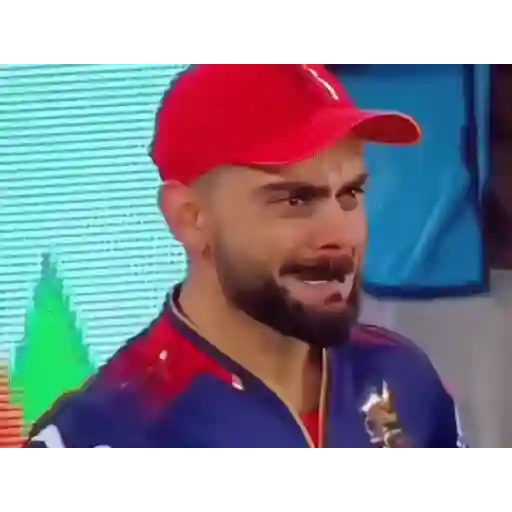 Sticker: Virat Kohli triste