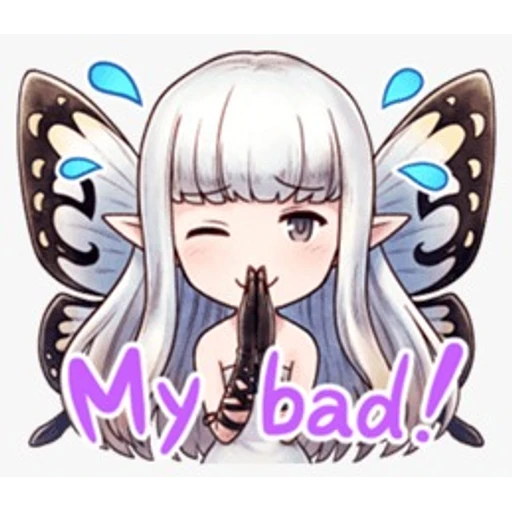 Figurinha: My bad!
