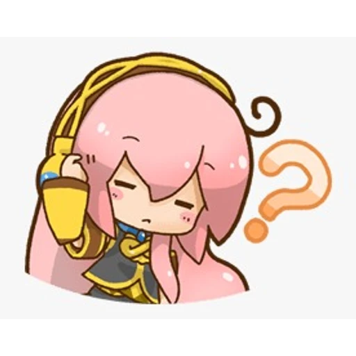 Figurinha: Megurine Luka pensativa