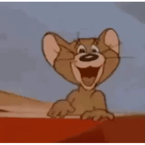 Figurinha: Jerry faz cara de confuso