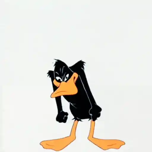Sticker: Angry Daffy Duck