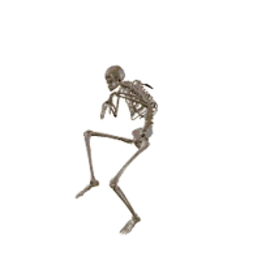 Sticker: Esqueleto bailando
