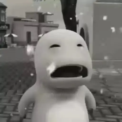 Figurinha: Boneco Branco Chorando