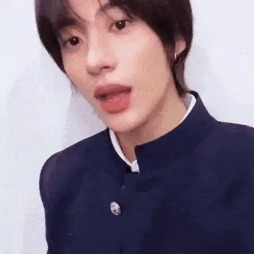 Figurinha: Beomgyu filtro de gato