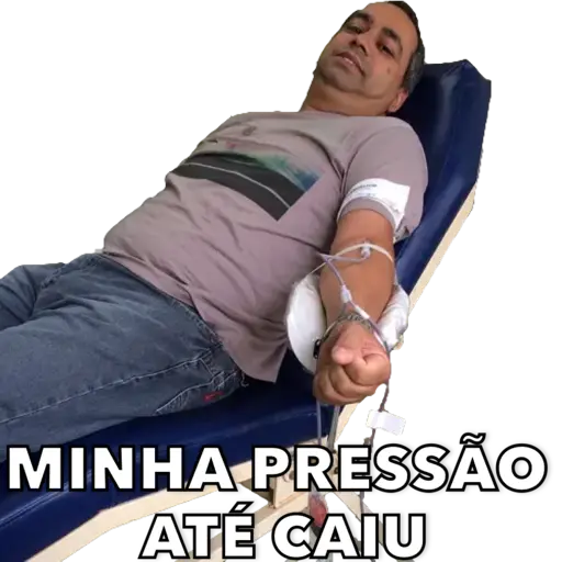 Figurinha: Minha pressão até caiu