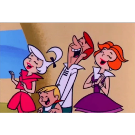 Figurinha: Os Jetsons rindo
