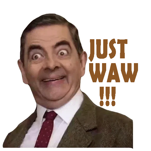 Figurinha: Mr. Bean Olhando