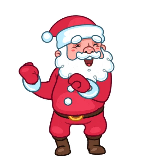 Sticker: Papá Noel bailando