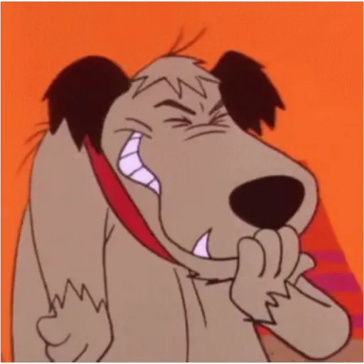 Figurinha: Muttley rindo