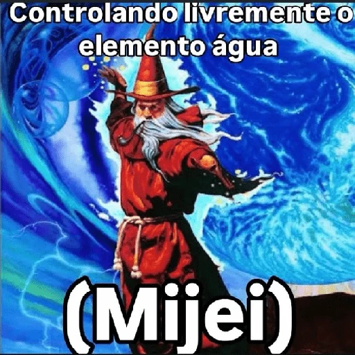 Figurinha: Controlando o elemento água