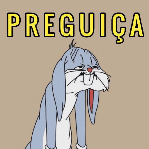 Figurinha: Pernalonga com Preguiça