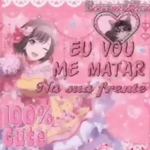Figurinha: Animação de personagem fofa