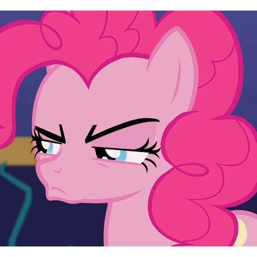 Figurinha: Pinkie Pie desconfiada