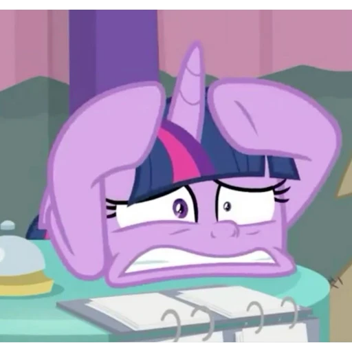 Figurinha: Twilight Sparkle estressada