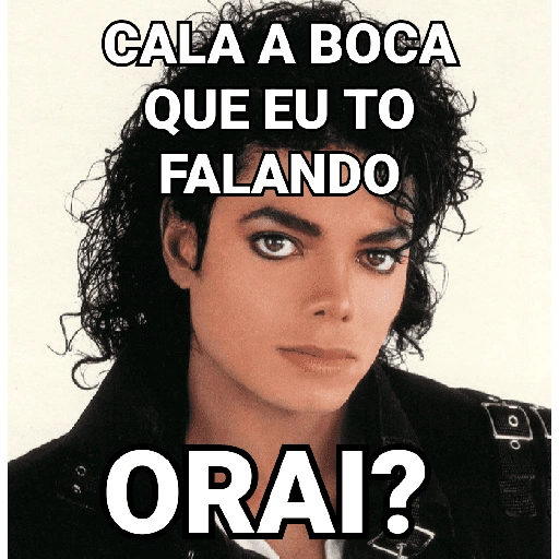 Figurinha: Michael Jackson Cala a Boca
