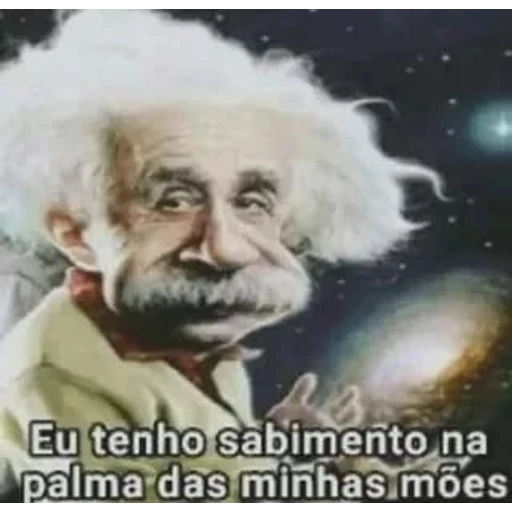 Figurinha: Einstein com sabimento