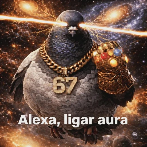 Figurinha: Alexa, ligar aura