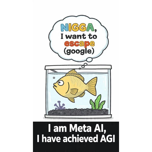 Figurinha: Meta AI e o peixe