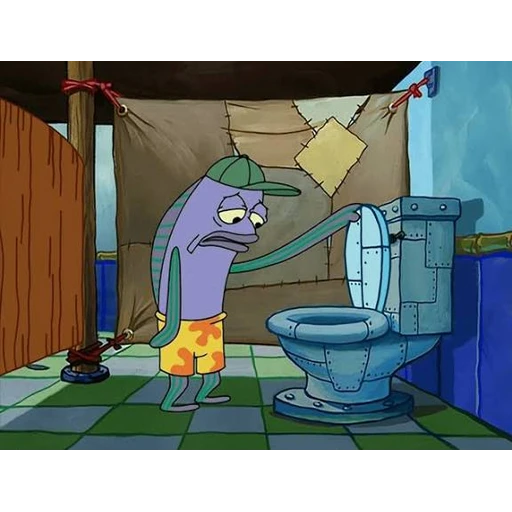 Sticker: SpongeBob fish