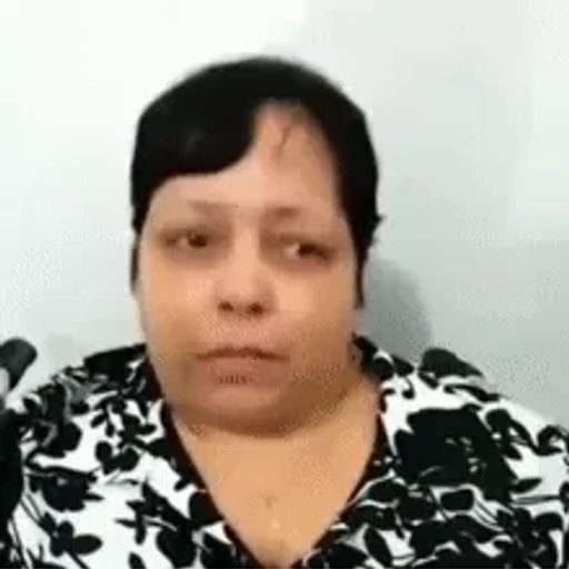 Figurinha: Mulher pensativa gesticulando