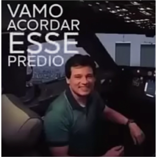 Figurinha: Vamo acordar esse prédio