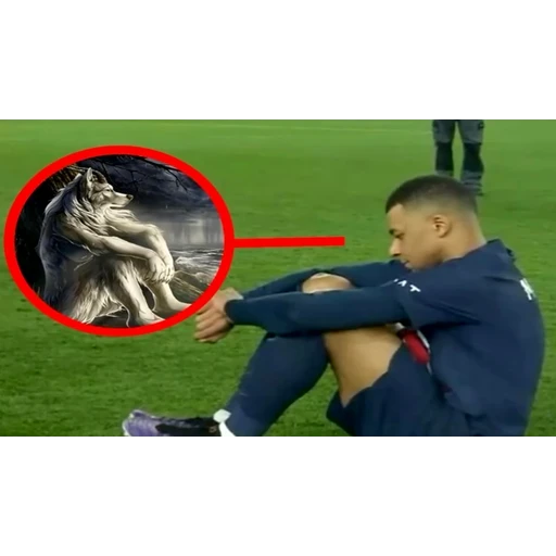 Sticker: Mbappé pensativo